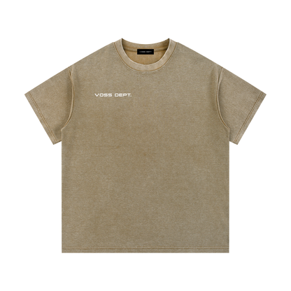 Mineral Wash Waffle Knit T-Shirt