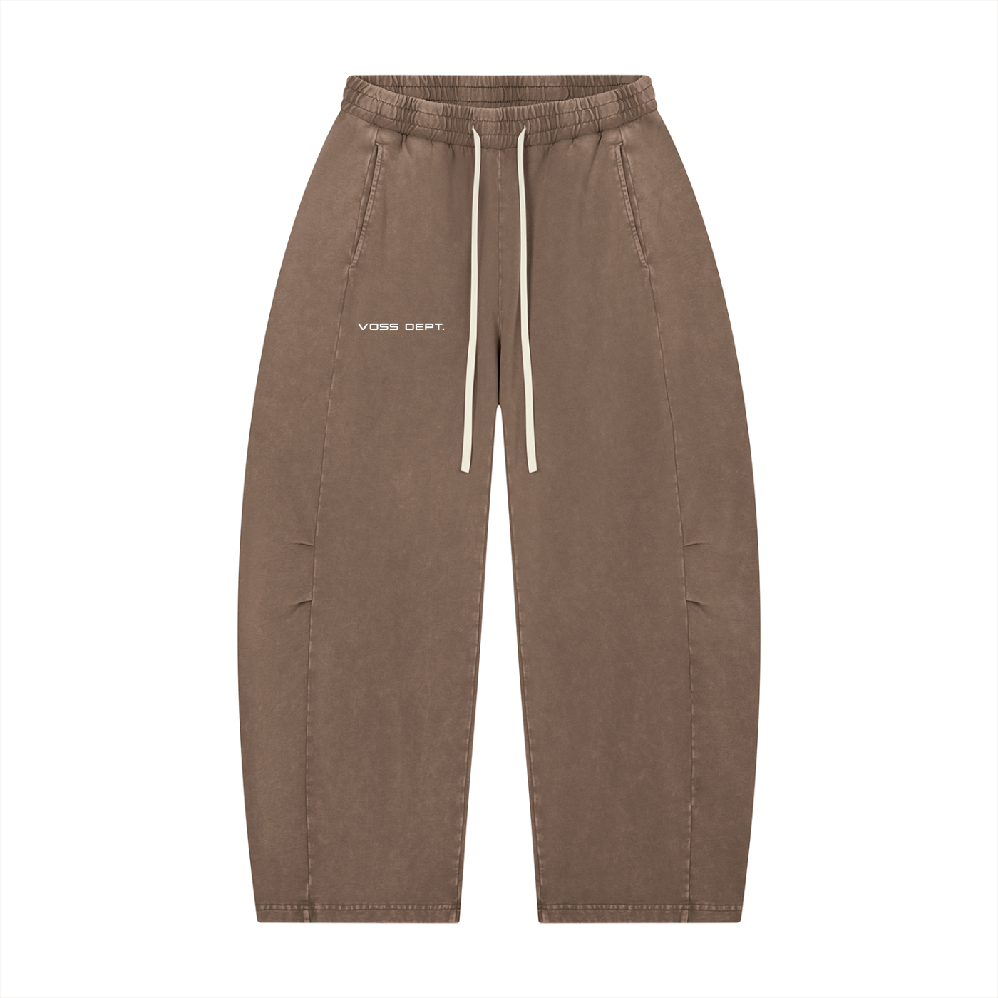 Unisex Mineral Wash Barrel Leg Pants