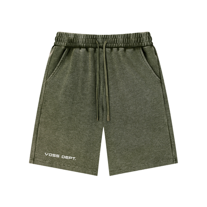 Mineral Wash Waffle Knit Shorts